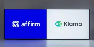 Affirm vs Klarna: Comparing Buy Now Pay Later apps. Logos of Affirm on blue and Klarna on white background.
