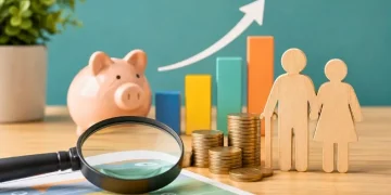 Previdência privada: como comparar planos antes de contratar Previdência privada representada por moedas, cofrinho e comparação de planos.